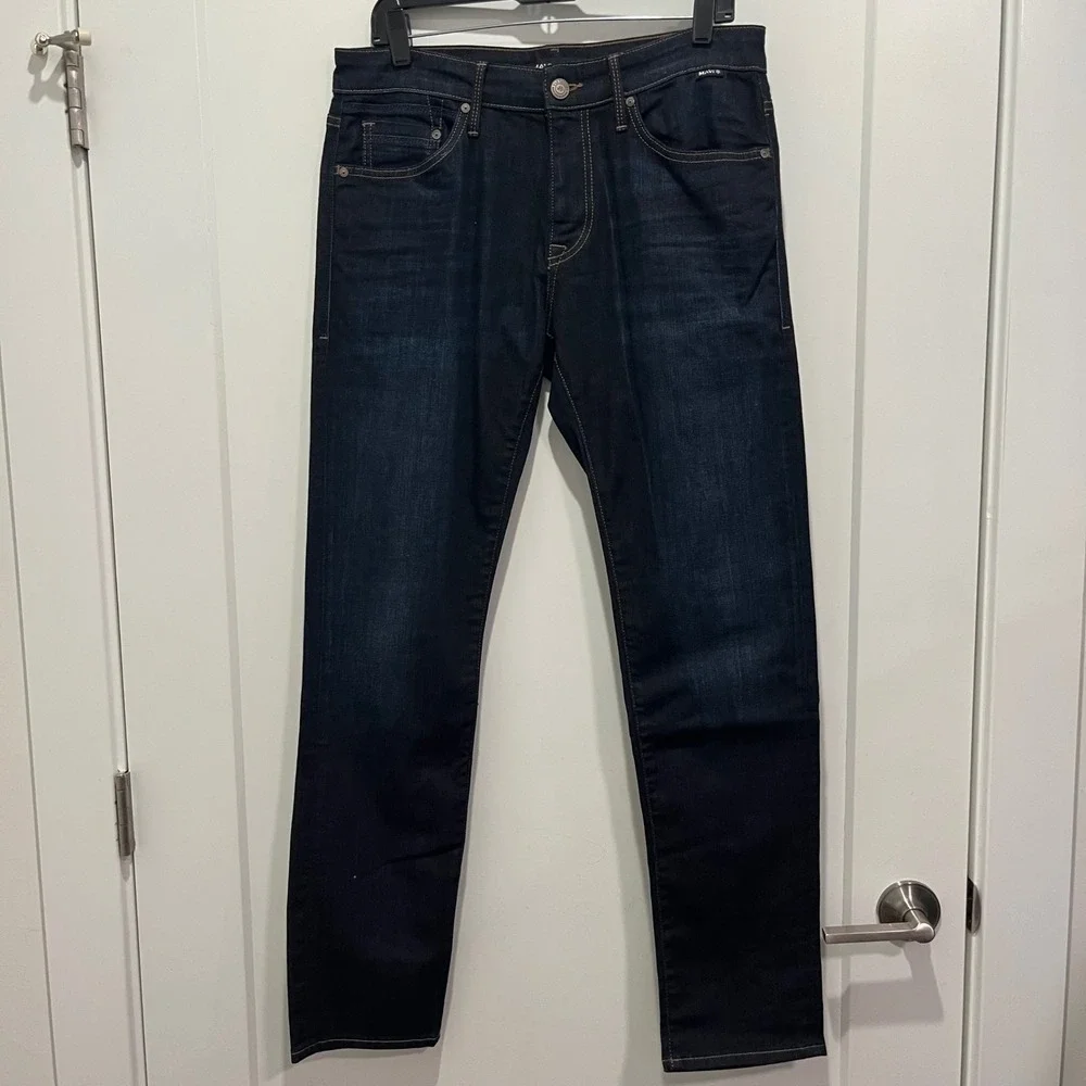 Mavi Jeans Jake Slim Leg Mens Dark Indigo Wash Denim Jeans 32x31